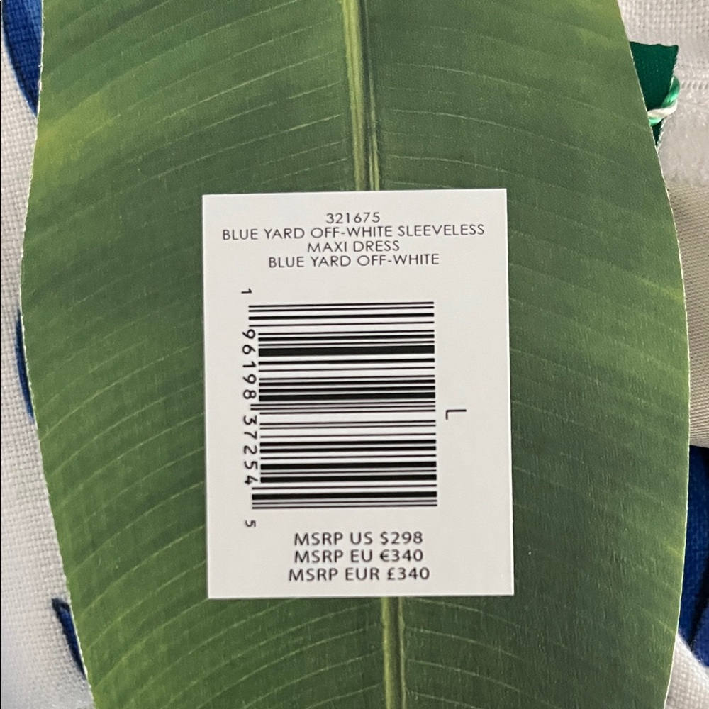 FARM Rio Blue and White Maxi Dress - new with tags - Picture 9 of 9